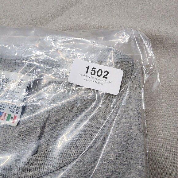 ADIDAS BASKETBALL Men's Gray 90s MADE IN USA Tshirt Size XL - Picture 9 of 10